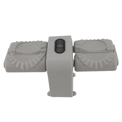 Double Head Automatic Dumpling Maker Mould Electric Dumpling Maker Machine Dumpling Wrapper Tool for Home Kitchen Restaurant Grey
