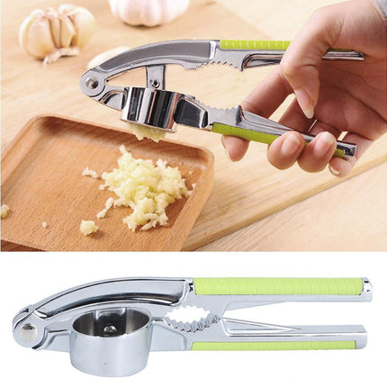 Kitchen Portable Manual Food Garlic Press Grinder Crusher Masher Walnut Cracker for Home Use