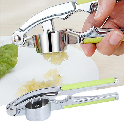 Kitchen Portable Manual Food Garlic Press Grinder Crusher Masher Walnut Cracker for Home Use