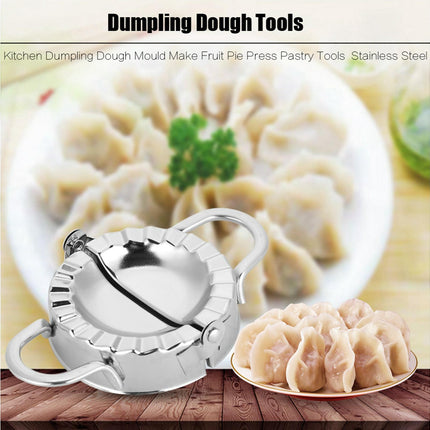Kitchen Stainless Steel Dumpling Dough Mould Make Fruit Pie Press Pastry Tools(Large Size)