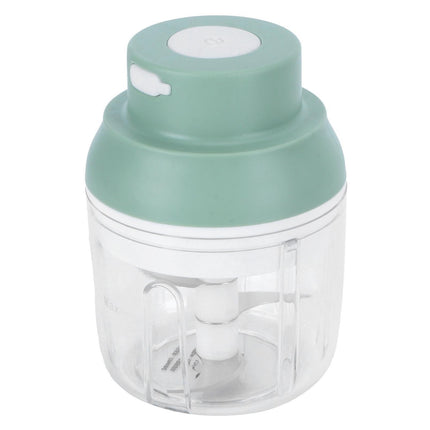 Mini Vegetable Cutter 250ml Electric Garlic Masher Crusher Grinder Kitchen AccessoryGreen