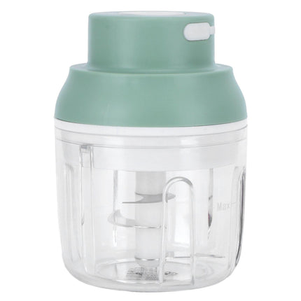 Mini Vegetable Cutter 250ml Electric Garlic Masher Crusher Grinder Kitchen AccessoryGreen