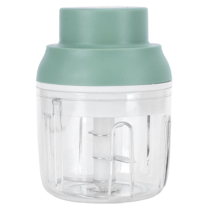 Mini Vegetable Cutter 250ml Electric Garlic Masher Crusher Grinder Kitchen AccessoryGreen