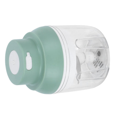 Mini Vegetable Cutter 250ml Electric Garlic Masher Crusher Grinder Kitchen AccessoryGreen