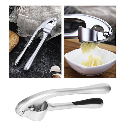 Professional Multi Function Kitchen Zinc Alloy Manual Garlic Press Crusher Tool
