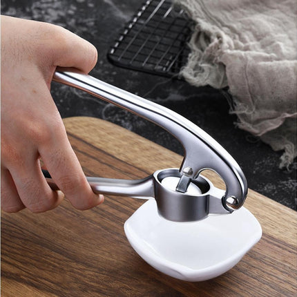 Professional Multi Function Kitchen Zinc Alloy Manual Garlic Press Crusher Tool