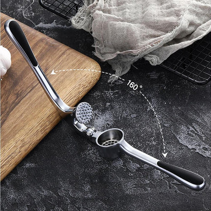 Professional Multi Function Kitchen Zinc Alloy Manual Garlic Press Crusher Tool