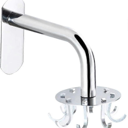 Kitchen Utensil Holder 360 Rotating Storage Hook, 8 Under Cabinet Hooks Kitchen Utensil