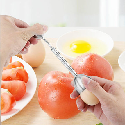 Stainless Steel Egg Cutter, Topper & Cracker for Soft & Hard Boiled Eggs