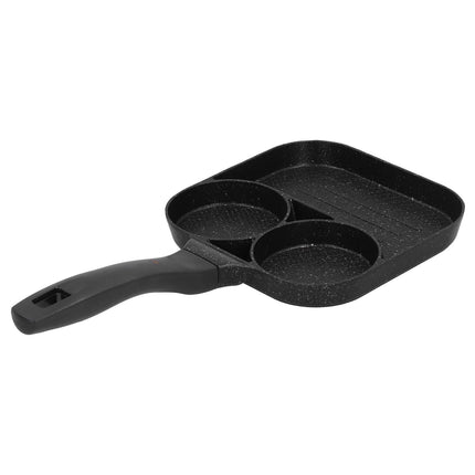 3-in-1 Non-Stick Egg Frying Pan, Fried Egg, Steak & Sausage Cooker