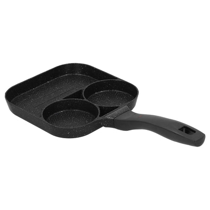 3-in-1 Non-Stick Egg Frying Pan, Fried Egg, Steak & Sausage Cooker