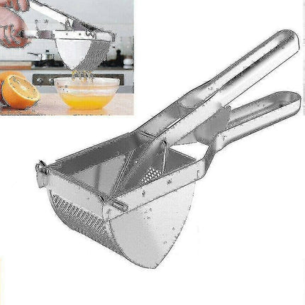 Stainless Steel Potato Masher & Press - Professional Kitchen Tool