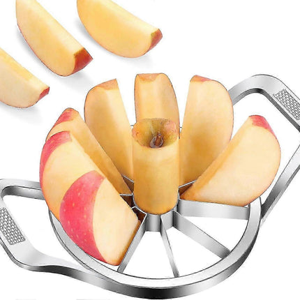 Stainless Steel Apple Cutter - 10-Wedge Slicer & Corer