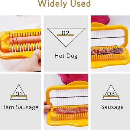 Hot Dog & Banana Slicer - Multifunctional Stainless Steel Cutter