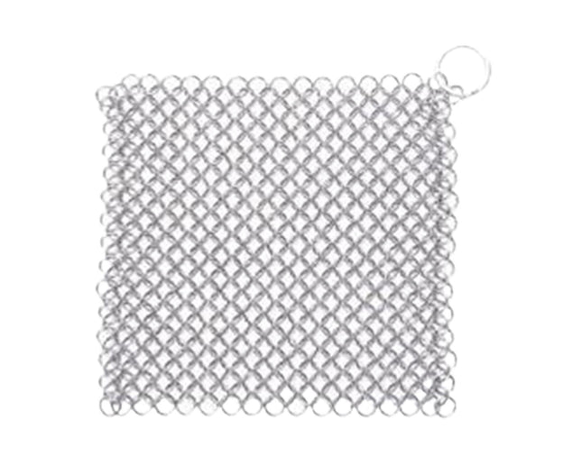 Stainless Steel Cast Iron Skillet Cleaner Chainmail Scrubber-6inch