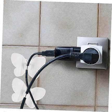 4pcs USB Cable Winder Clips Desk Cord Organizer Butterfly Wire Holder for Appliance