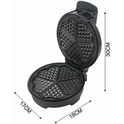 1000W Mini Waffle Maker - Easy Clean, Fast Heating, Compact Nonstick Waffle Machine