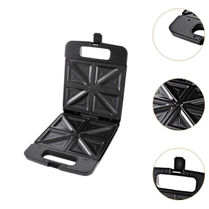 Triangle Waffle Maker with Handle - Portable Nonstick Waffle Iron for Home & Restaurant