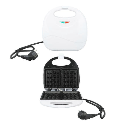 750W Mini Waffle Maker - Nonstick Aluminum Alloy Waffle Iron for Breakfast, Easy to Use