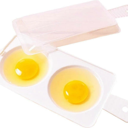 Plastic Double Egg Poacher, Microwave Egg Cooker