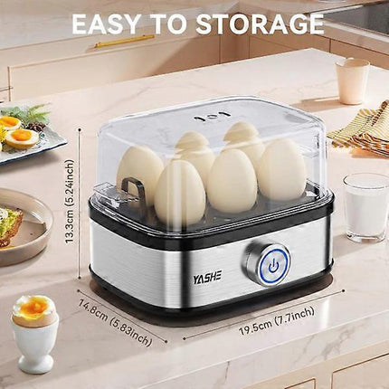 400W Compact 6-Egg Electric Cooker, Easy-Peel Design