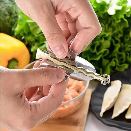 3Pcs Stainless Steel Dumpling Maker Slicer Stuffing Spoon Dough Presser Mould-L