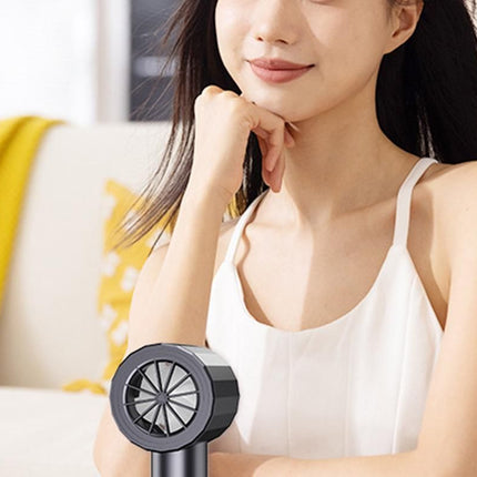 Portable Handheld Turbo Fan Windy Speed Adjustable Mini Personal Battery Operated Fan -Grey