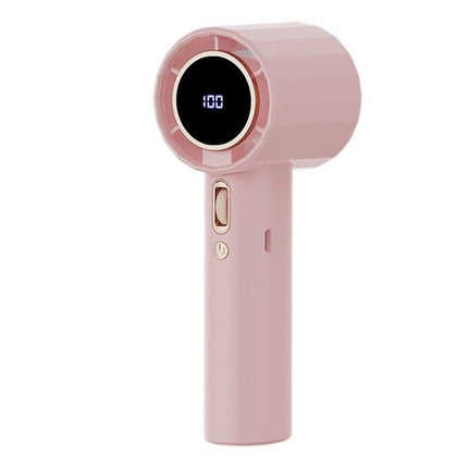 Portable Handheld Turbo Fan Windy Speed Adjustable Mini Personal Battery Operated Fan -Grey