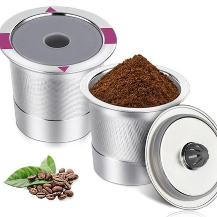 2 PCS Stainless Steel Coffee Filter Pods Compatible with Keurig 1.0/2.0