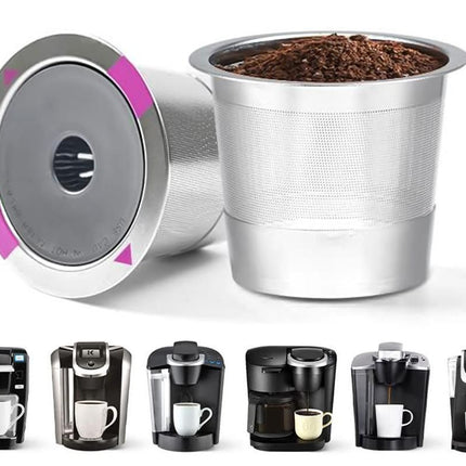 2 PCS Stainless Steel Coffee Filter Pods Compatible with Keurig 1.0/2.0