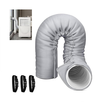 Air Conditioner Hose Cover Insulation Sleeve for AC Exhaust Pipe Light Gray