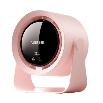 Digital Display Desk Fan Air Circulator Quiet Fan 100 Speeds Adjustable Table Fan for Camping Office Dorm Khaki