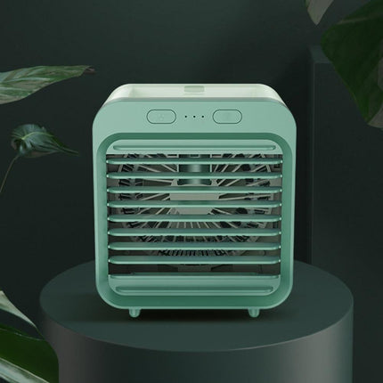 Portable Air Conditioner Fan 3 Speeds Cooling Humidifier Fan for Room Desk Bedroom Office Green