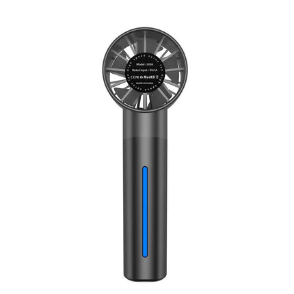 Portable High-Speed USB Mist Fan - Rechargeable Cooling Fan for Travel Office & Home Black