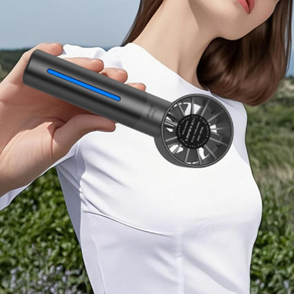 Portable High-Speed USB Mist Fan - Rechargeable Cooling Fan for Travel Office & Home Black