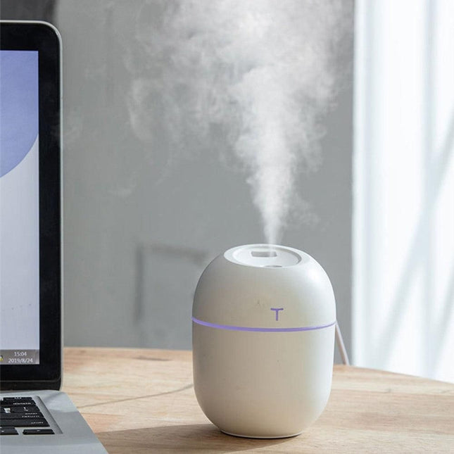 USB Aroma Humidifier Mist Air Purifier Home-White