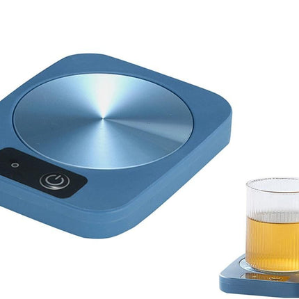 Electric Coffee Mug Warmer Milk Food Hot Plate Cup Warmer for Home Office Blue