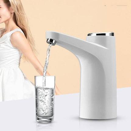 Electric Water Dispenser Pump Automatic Water Bottle Pump for Universal Bottle White