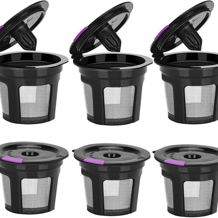 6 Pack Reusable K Cups For Reusable K CUP Coffee Filter Refillable Single
