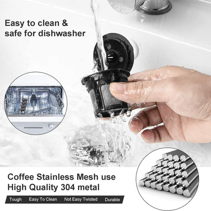 6 Pack Reusable K Cups For Reusable K CUP Coffee Filter Refillable Single