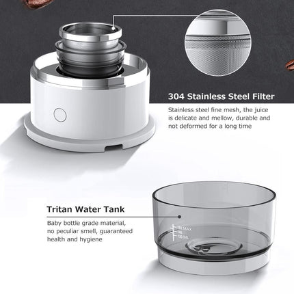 Coffee Maker White 11*10.5*8.5cm Portable Espresso Machine 1pc