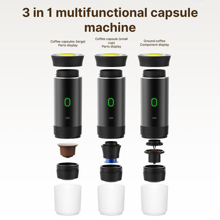 Portable Coffee Machine For Car Home Travel 3 In 1 Cordless Electric Coffee Maker Work