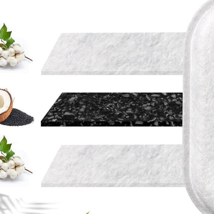 12 Sets Carbon Filters Water Fountain Replacement for Pet Dog Cat Water Drinking