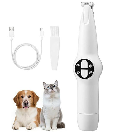 2 in 1 Pet Grooming Clippers with Nail Grinder and LED Display