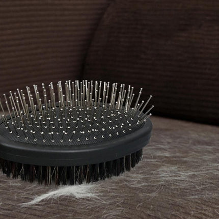 2 Pack Pet Grooming Brush Set Deshedding Double Sided Comb Massage Brush-Green