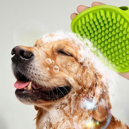 2 Pack Pet Grooming Brush Set Deshedding Double Sided Comb Massage Brush-Purple