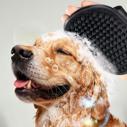 2 Pack Pet Grooming Brush Set Deshedding Double Sided Comb Massage Brush-Purple