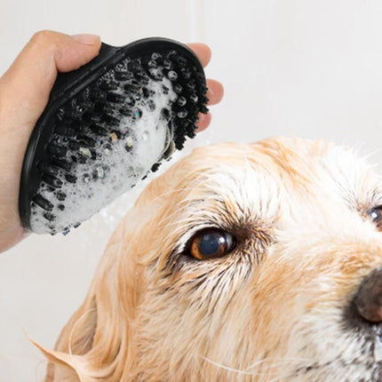 2 Pack Pet Grooming Brush Set Deshedding Double Sided Comb Massage Brush-Black