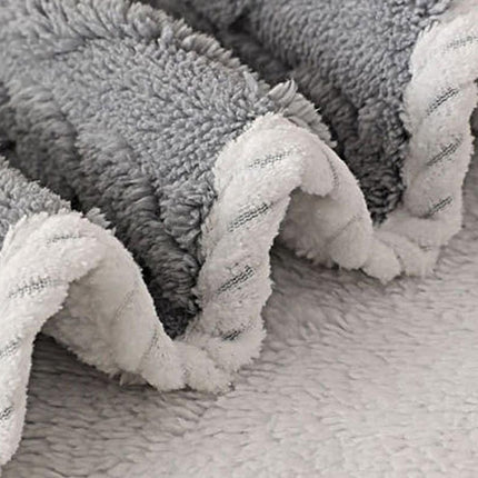 2pcs Pet Blanket for Couch Protection Water Resistance Cats Dogs Blanket for Furniture Protector-Grey M