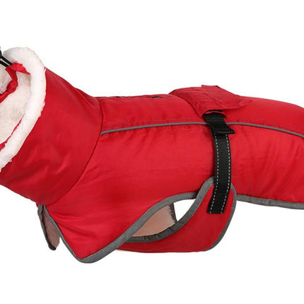 Dogcheer Dog Coat Reflective Dog Snow Jacket for Small Medium Large Dogs -Red M